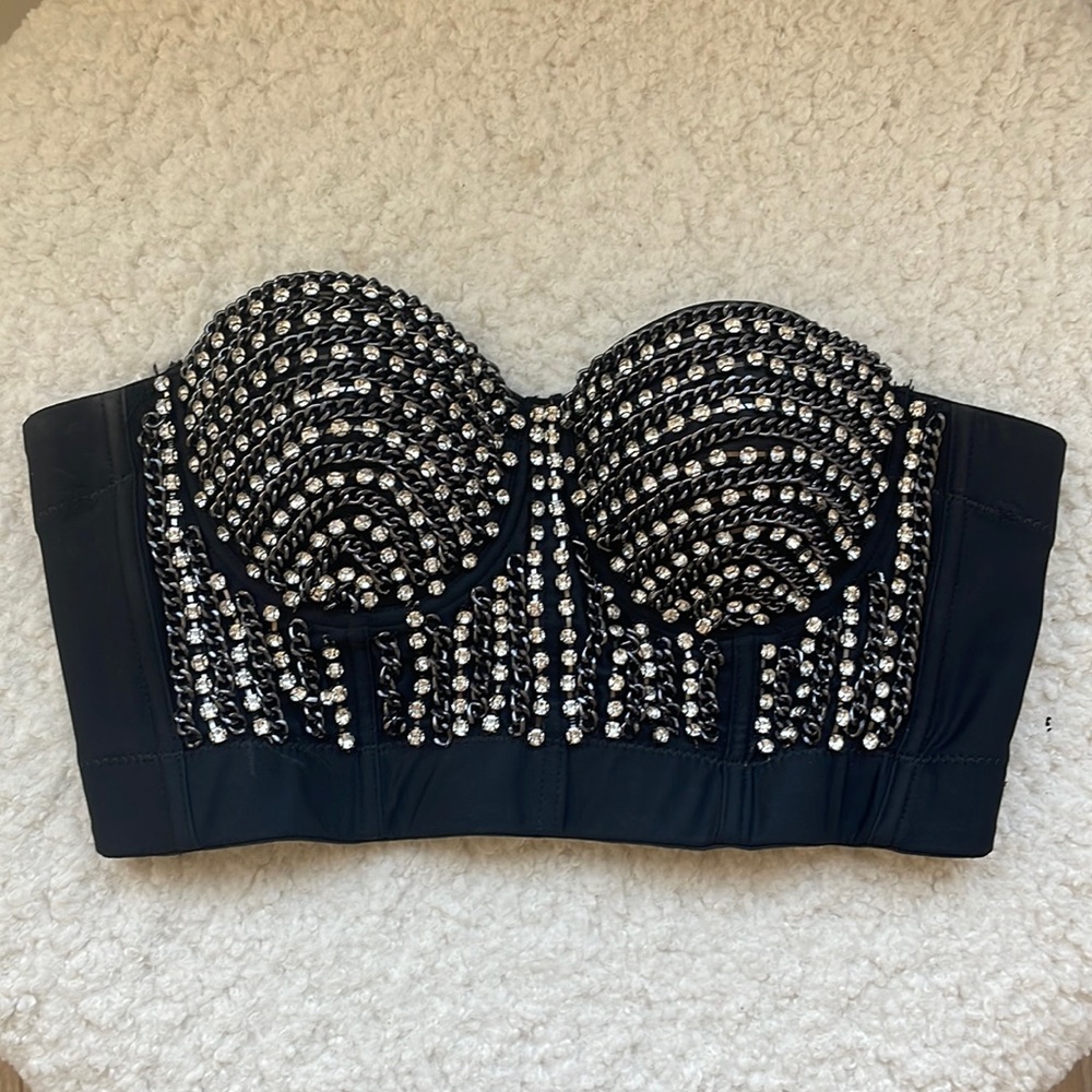 Black Bustier Top - image 1